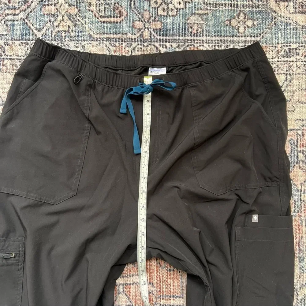 Figs Tansen FREEx Lined Jogger Scrub Pants Men’s Size XXL Tall Black